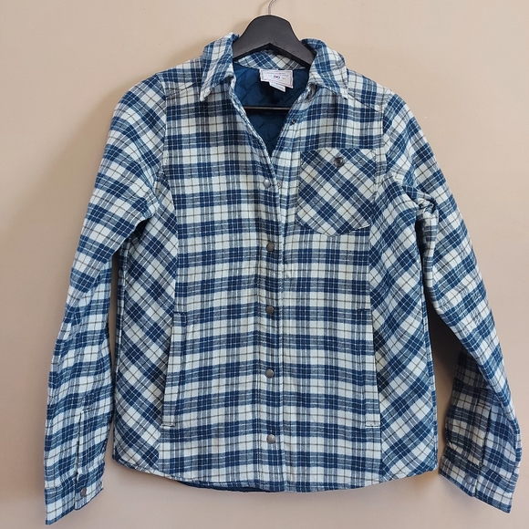 Obermeyer flannel quilted lining shirt jacket - Picture 1 of 11
